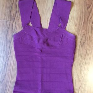 Purple Express bodycon dress
